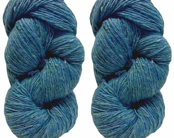 Hilo Aran Tweed de 200 g, azul claro, 4805, Irish Donegal Kilcarra, 100 % lana.