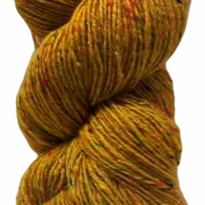 100g Aran Tweed Garn Irish Donegal Kilcarra 100% Wolle (sonnenblume 4728)