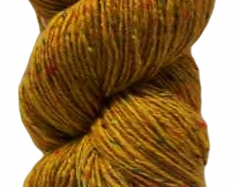 100g Aran Tweed Yarn Irish Donegal Kilcarra 100% wool (sunflower 4728)