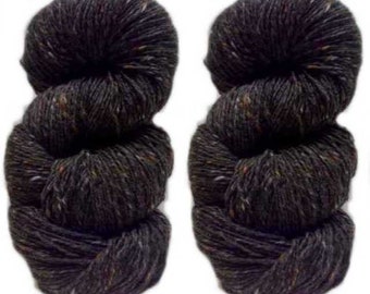 Hilo Aran Tweed de 200 g, marrón grisáceo, 4801, Irish Donegal Kilcarra, 100 % lana.