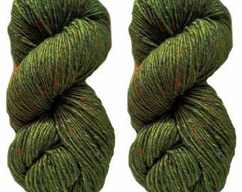 200g Aran Tweed Yarn Irish Donegal Kilcarra 100% wool (lime green 4824)