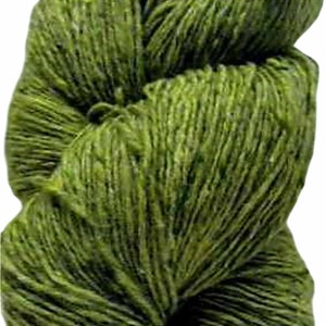 May include: A skein of light green yarn, labeled 4885 light green.