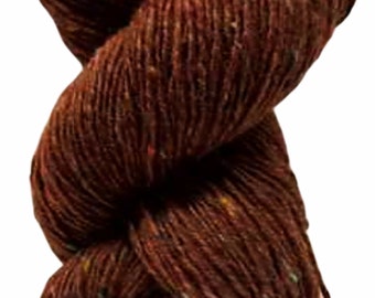 Hilo Aran Tweed de 100 g, color cobre 4727, lana irlandesa Donegal Kilcarra 100% lana.