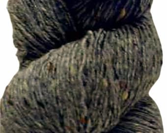 100 g de fil Aran Tweed irlandais Donegal Kilcarra 100 % laine (gris chaud 4742)
