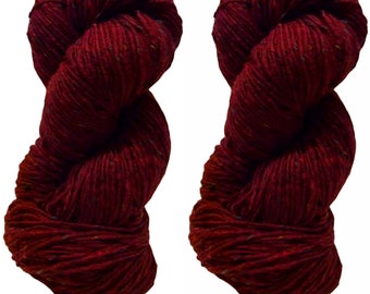 200g Aran Tweed Yarn Irish Donegal Kilcarra 100% wool (full red 4754)