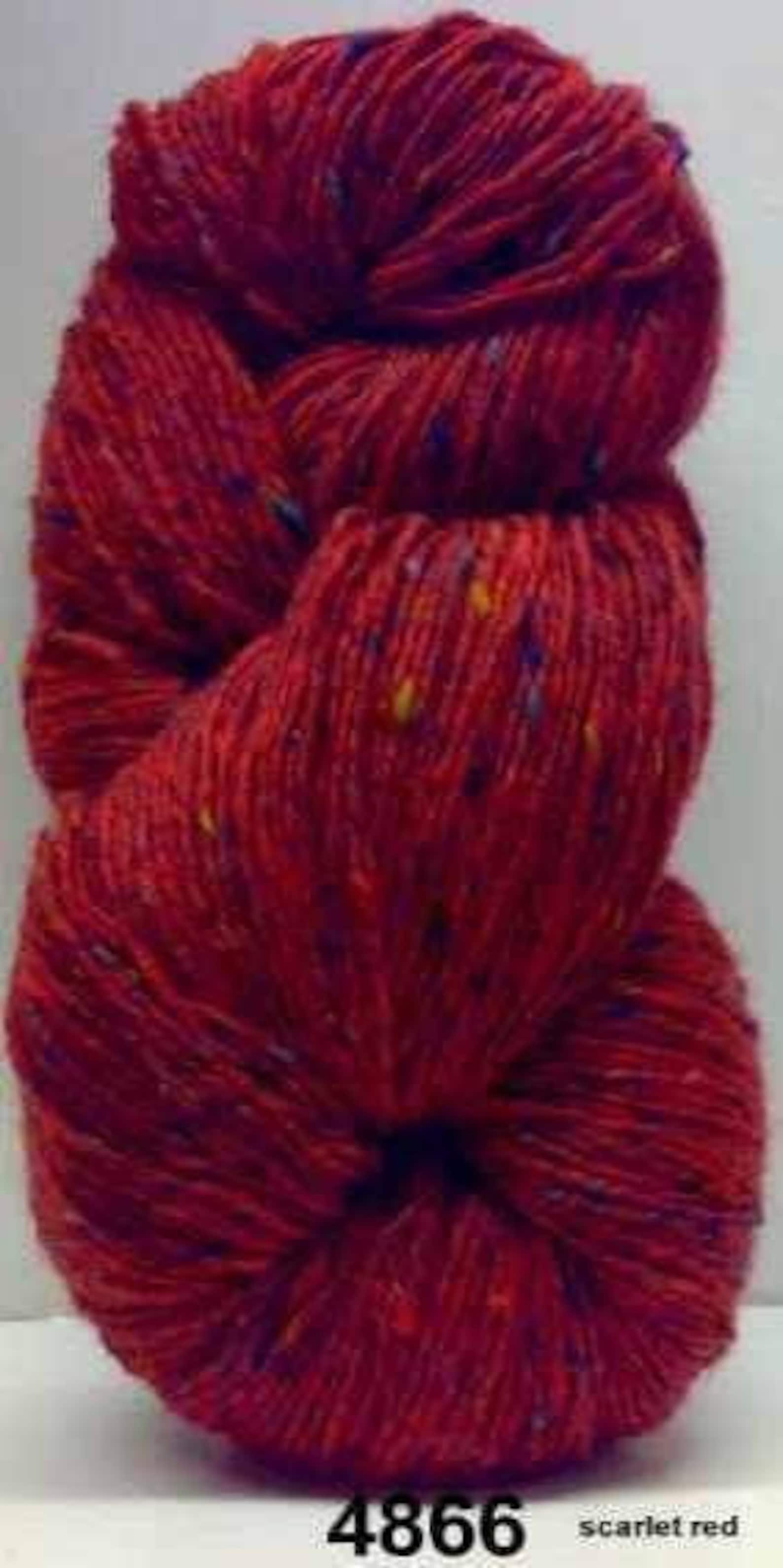 Aran Tweed Yarn 200g/7oz Irish Donegal Kilcarra Wool Scarlet Etsy