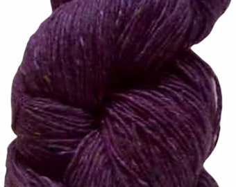 100g Aran Tweed Yarn Irish Donegal Kilcarra 100% wool (purple 4814)