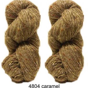 200g Aran Tweed Garn Irish Donegal Kilcarra 100% Wolle (caramel 4804)