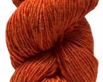 100g Aran Tweed Yarn Irish Donegal Kilcarra 100% wool (orange 4840)