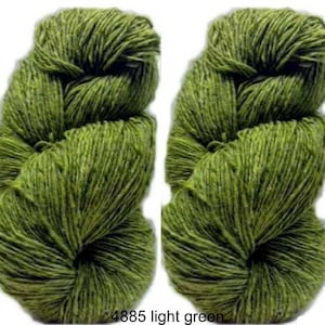 200g Aran Tweed Garn Irish Donegal Kilcarra 100% Wolle (hellgrün 4885)