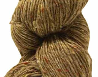 100 g de fil Aran Tweed irlandais Donegal Kilcarra 100 % laine (caramel 4804)