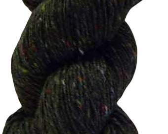 100 g de fil Aran Tweed irlandais Donegal Kilcarra 100 % laine (vert chasseur 4715)