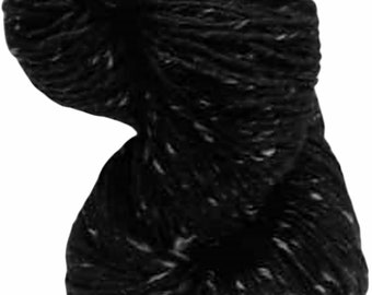100 g de fil Aran Tweed irlandais Donegal Kilcarra 100 % laine (noir 4581)