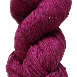 100g Aran Tweed Garn Irish Donegal Kilcarra 100% Wolle (cerise 4816)