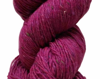 100g Aran Tweed Yarn Irish Donegal Kilcarra 100% wool (cerise 4816)