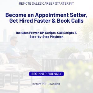 How to Become an Appointment Setter and Get Hired Faster | Scripts, Call Frameworks and Complete Playbook (PDF Guide for Remote Sales Jobs)
