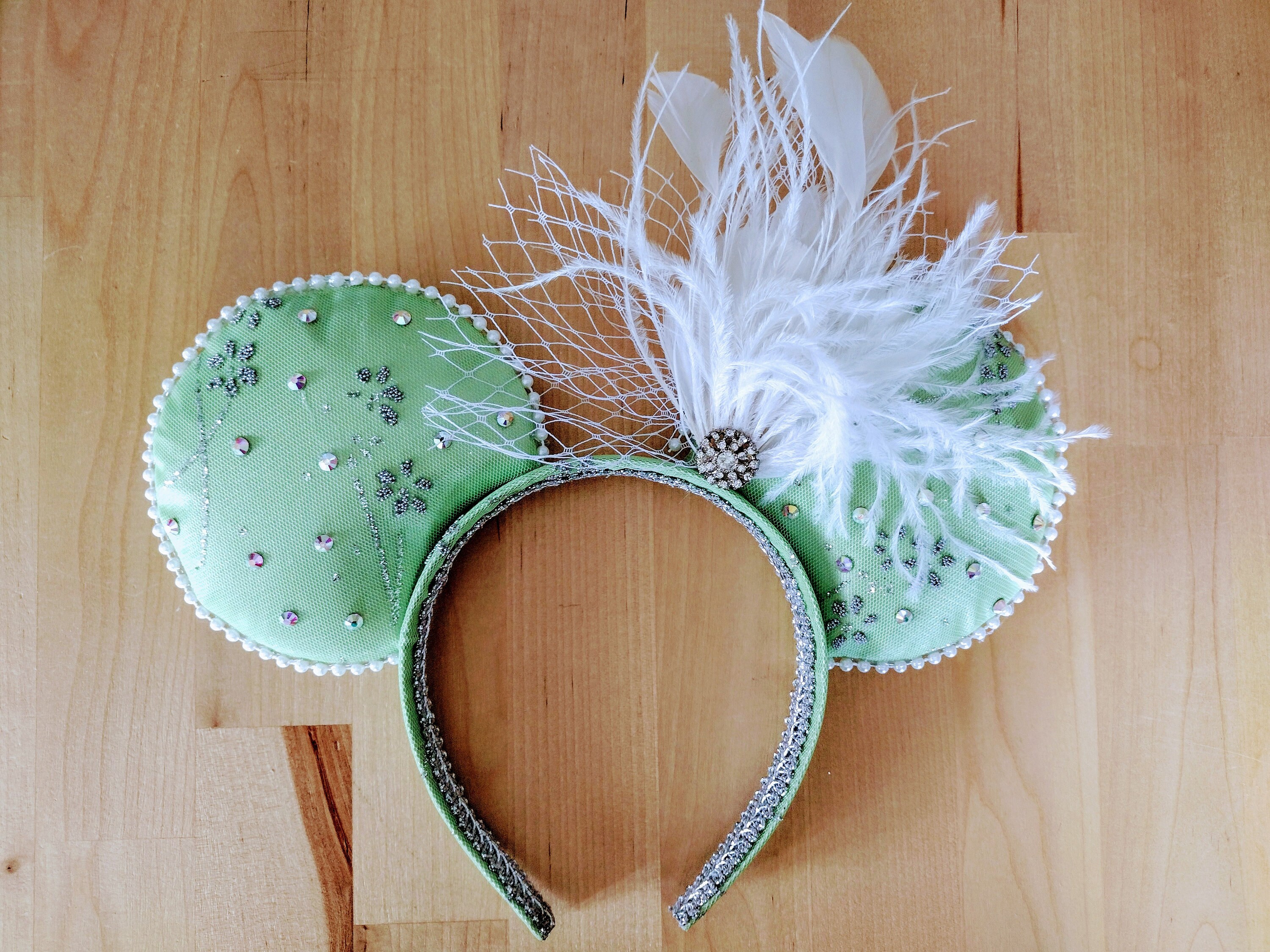 Feather Crown Minnie Mouse Ears Disney Parks Minnie Mouse Crown Purple White | Mercari main image 2