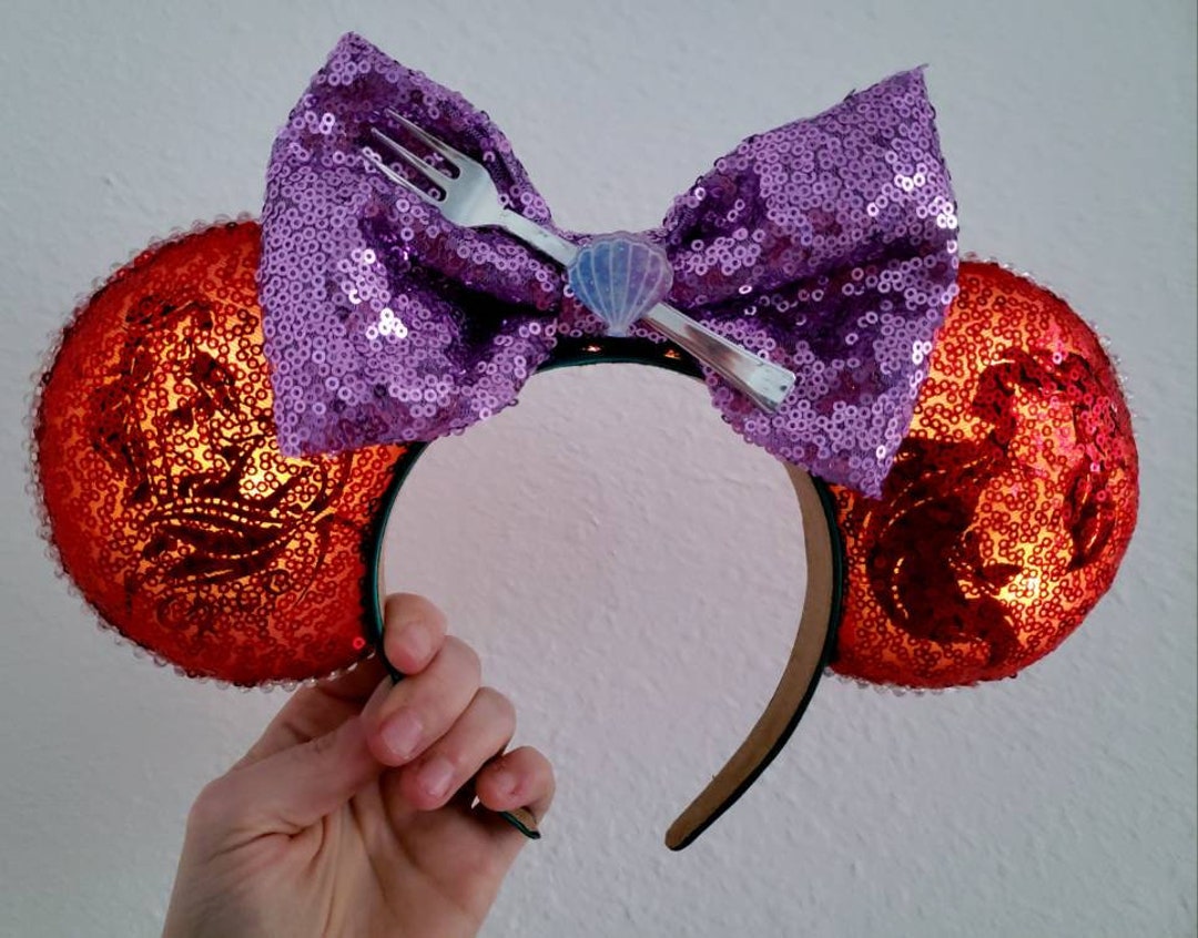 Ariel Minnie Mouse Ears Headband, the Little Mermaid Ears, Princess