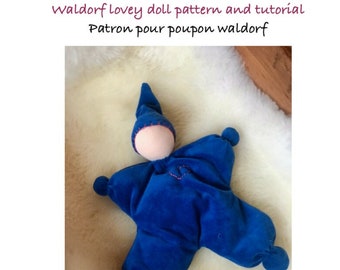 Waldorf lovey butterfly doll pattern and tutorial