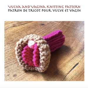 Digital Knitting pattern for vagina model image 1