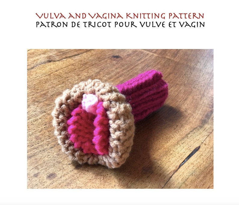 Digital Knitting pattern for vagina model image 1