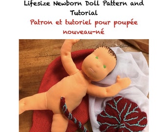 Newborn baby doll PDF pattern and tutorial