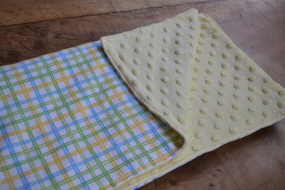 Yellow minky blanket sales