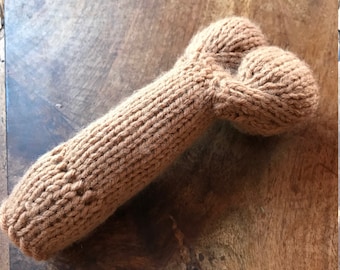 Knit intact penis anatomical model with retractable foreskin