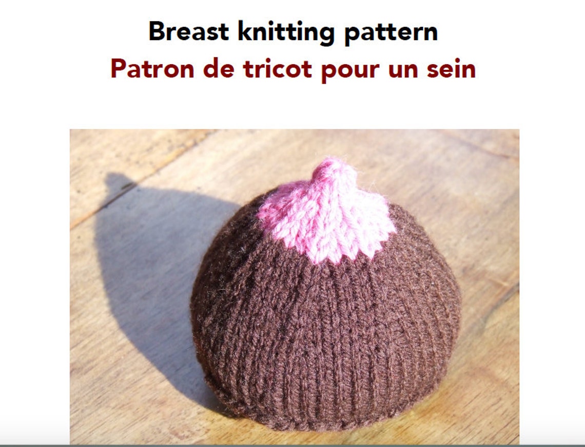 Knitting Pattern for Educational Breast Model Etsy New Zealand