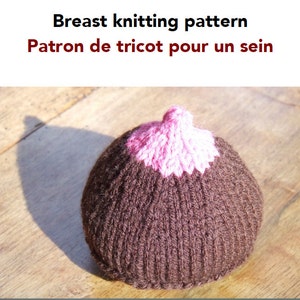Knitting pattern for educational breast model
