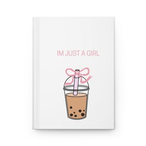 Cute Boba Tea Journal, Girls Gift, Weekly Planner, Note-taking, Diary, Cute Stationery, Kawaii Gifts