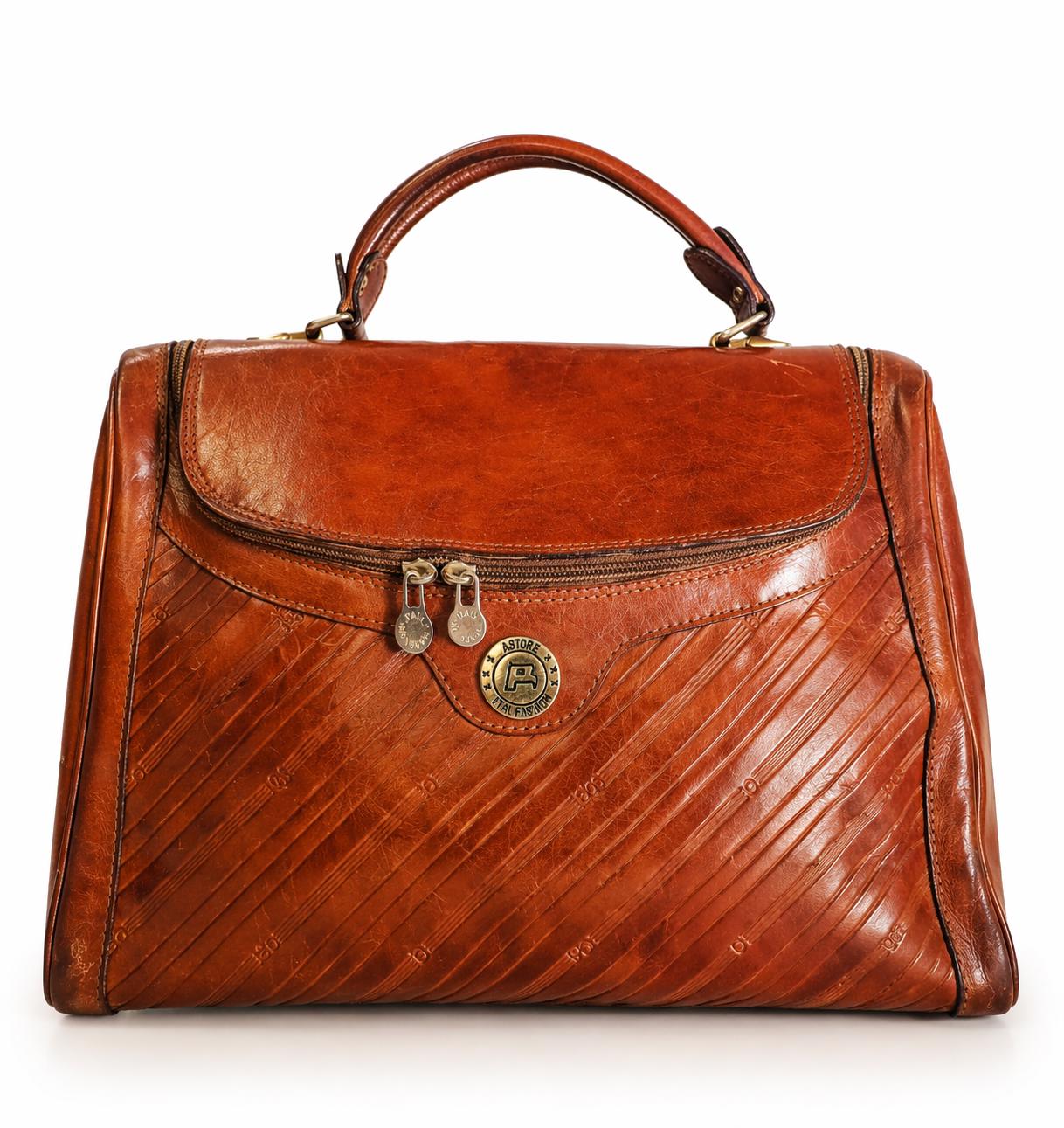 90's Italian Leather Handbag - Etsy