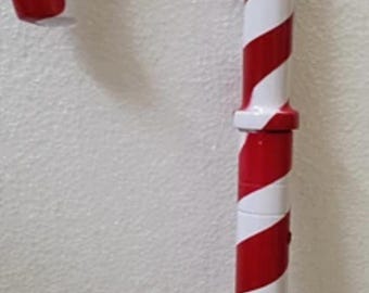 Bastones de Papá Noel, bastones de caramelo, perfectos para Navidad, 37 pulgadas, color rojo y blanco.