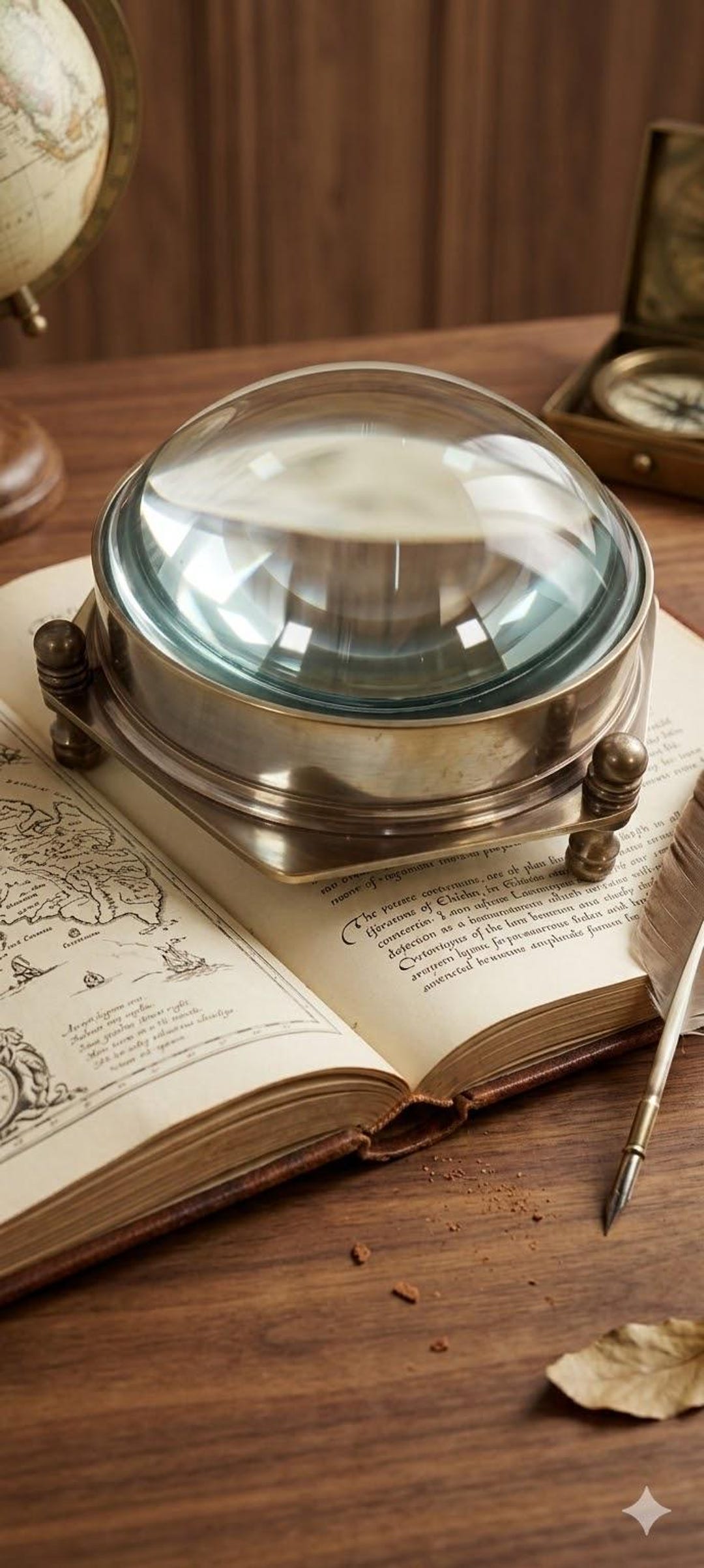 Machine Map Reader Magnifying Glass Map Reader - 4 Inches Magnifier/paperweights, Chart ...