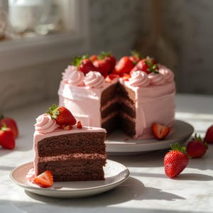 Best Recipe for Strawberry Chocolate Layer Cake ( PDF File)