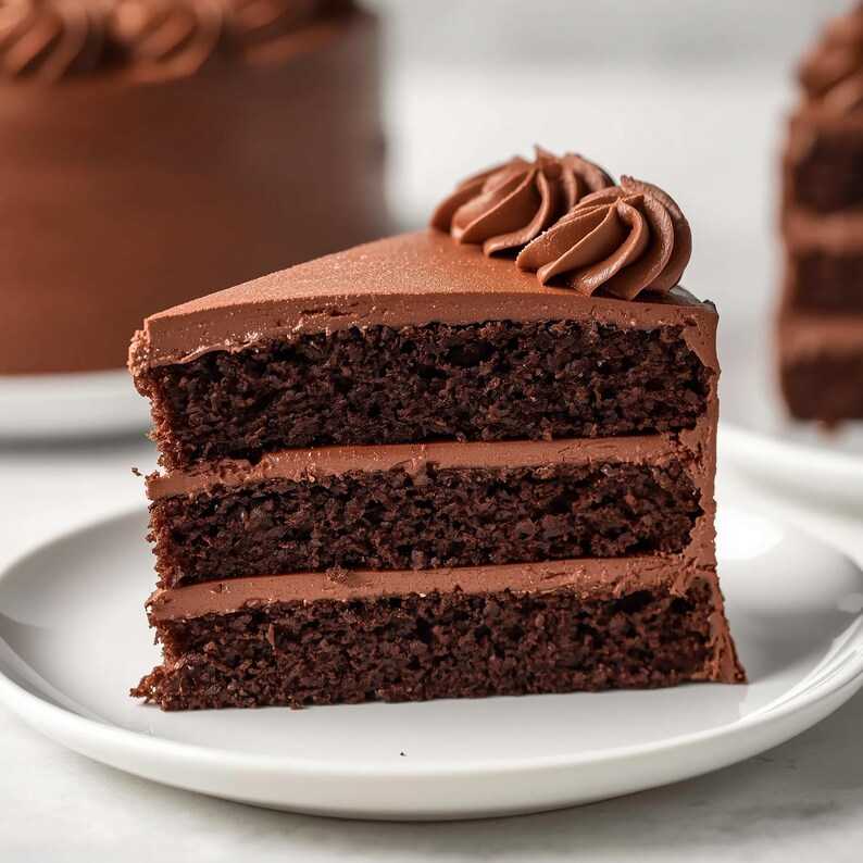 Best Recipe for Decadent Triple Chocolate Cake (PDF Download) - Etsy