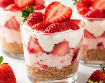 Strawberry Cheesecake Cup Delight – No-Bake Recipe