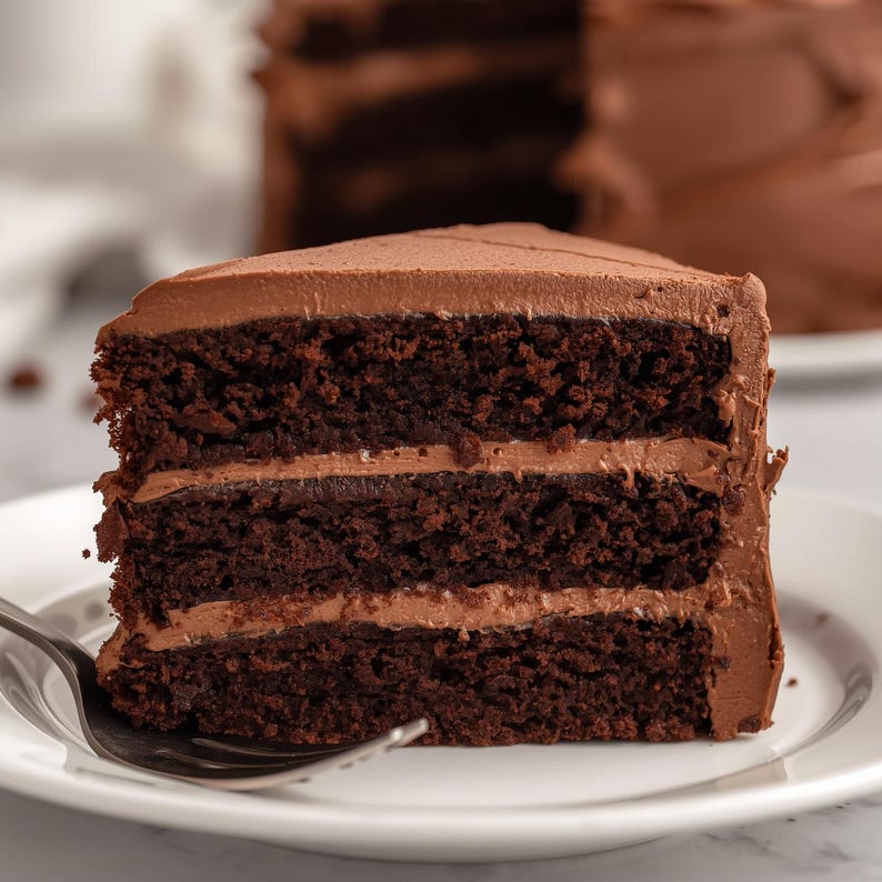Best Recipe for Decadent Triple Chocolate Cake (PDF Download) - Etsy