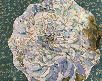 Shabby Chic Melamine Floral Decorative Platter Plate
