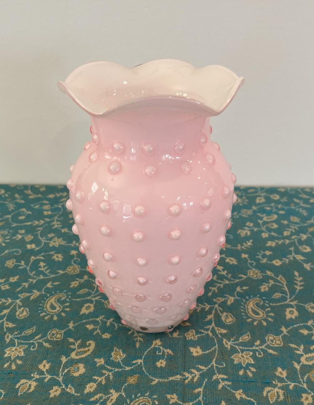 Fenton Pink Vase - Etsy