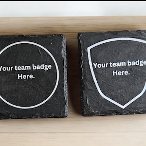 football slate coaster