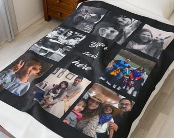 Mother’s Day Gift Blanket – Personalized with Photo & Message – Gift for Mom