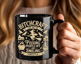 Bitch Craft Coffee Mug or Tee – Sarcastic Witchy Humor Gift