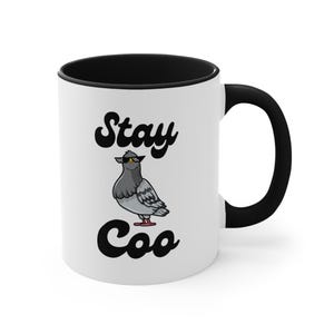 Hilarious &quot;Stay Coo&quot; Coffee Mug - Funny Gift for Friends & Coworkers