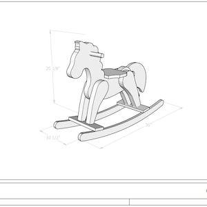 Rocking Horse Wood Toy Plans - Ready to Print
