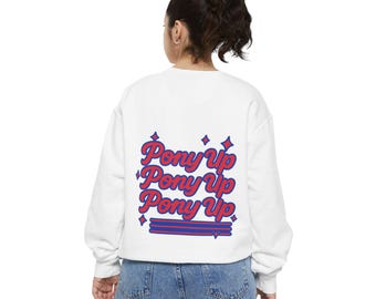 SMU Mustangs Oversized Sweatshirt: Pony Up Fan Gear