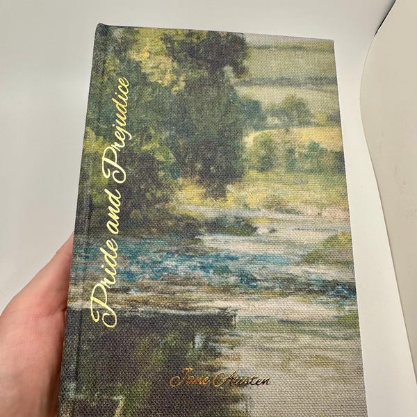 Pride and Prejudice by Jane Austen - Custom Rebind | Rebound Hardcover Edition Art Cover