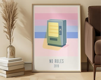 Retro Vending Machine Print – Pop Art Gallery Wall (Digital Download)