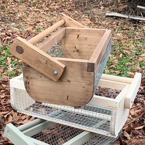 Harvest basket, garden trug, garden hod, garden basket, egg basket, wood basket for garden, perfect gift for gardener