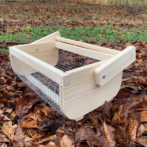 Large harvest basket, garden trug, garden hod, garden basket, egg basket, wood basket for garden, perfect gift for gardener